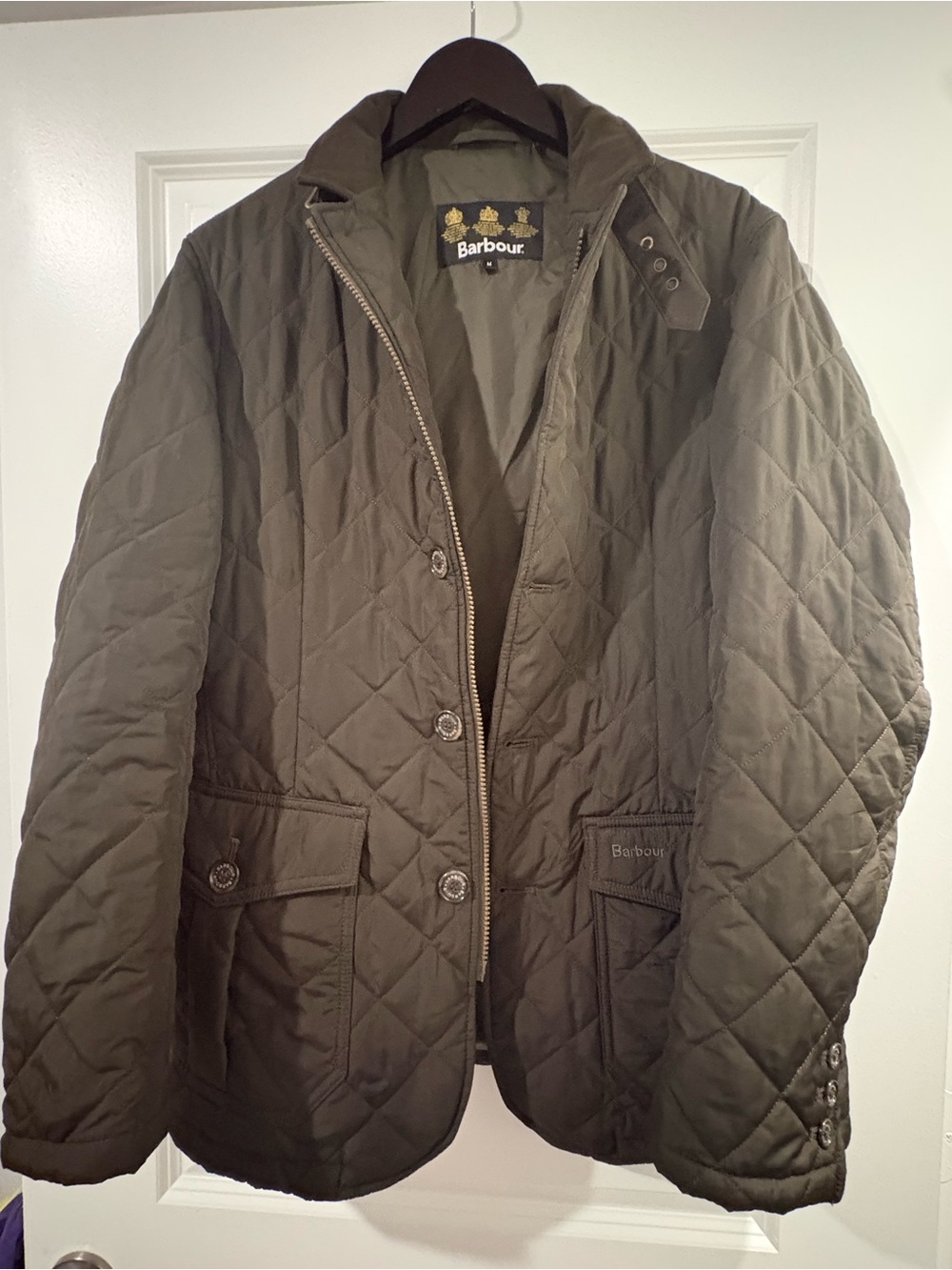 Barbour Quilted Jacket in Olive Green